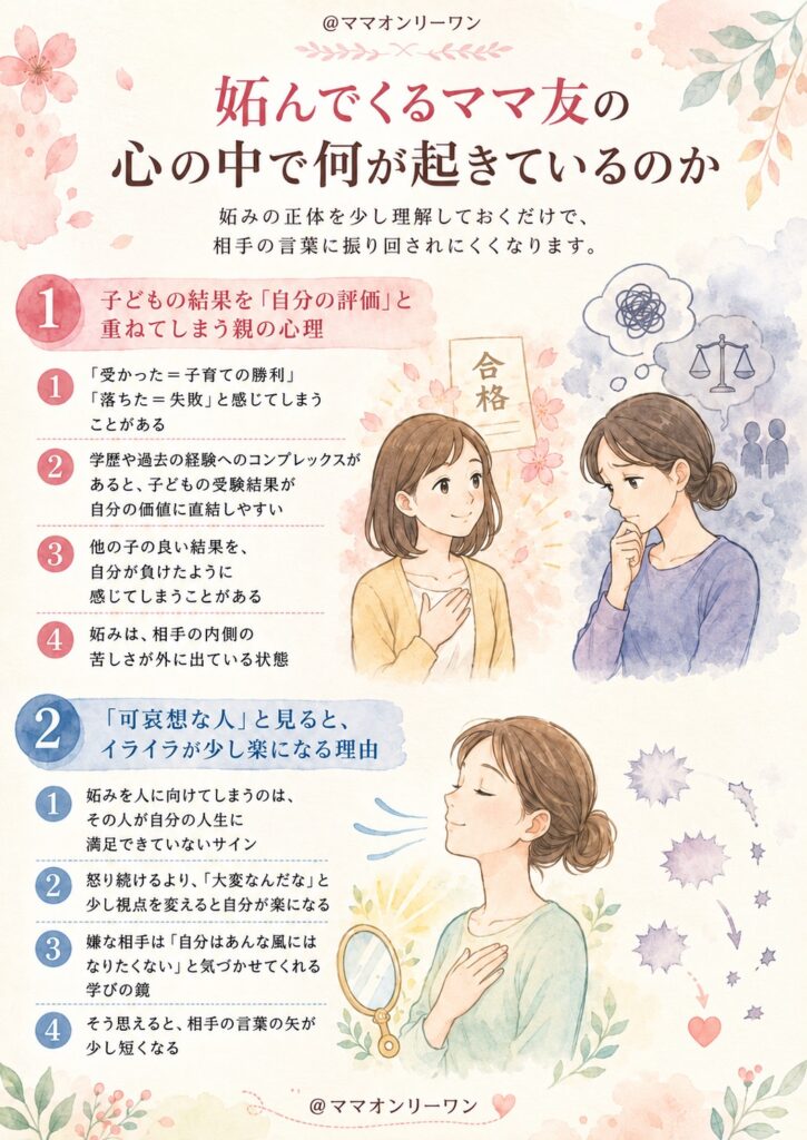 妬んでくるママ友の心の中で何が起きているのか