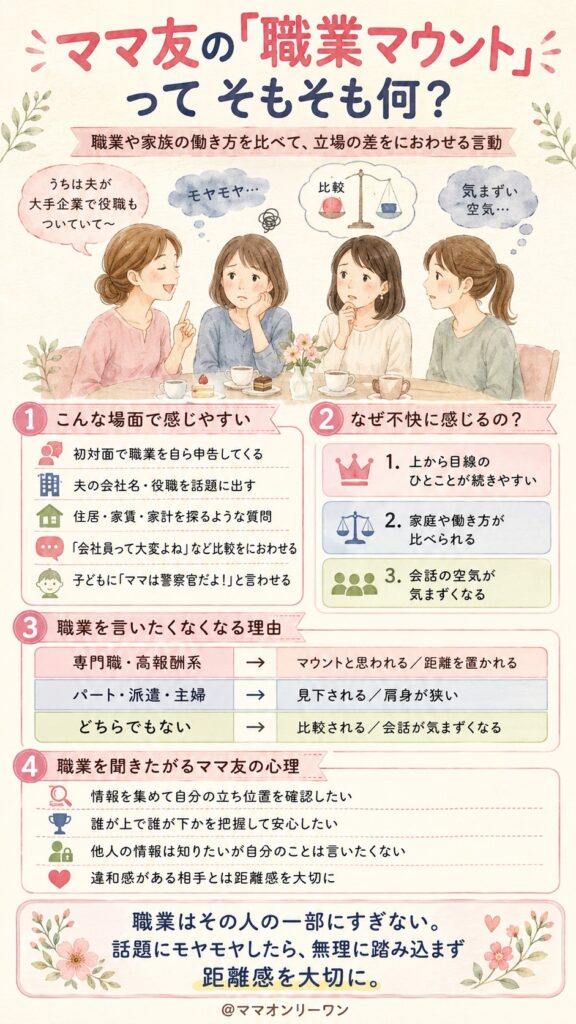 ママ友の「職業マウント」ってそもそも何？