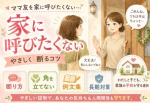 ママ友を家に呼びたくない時の断り方｜角を立てない例文集と長期対策まとめ