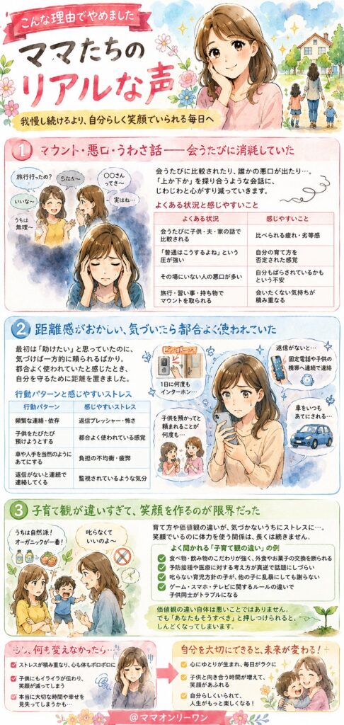 こんな理由でやめました——ママたちのリアルな声