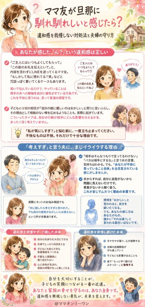 ママ友が旦那に馴れ馴れしい…これって気のせい？