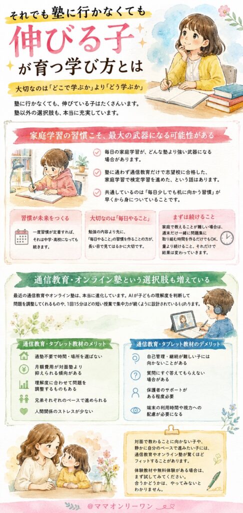 それでも塾に行かなくても伸びる子が育つ学び方とは
