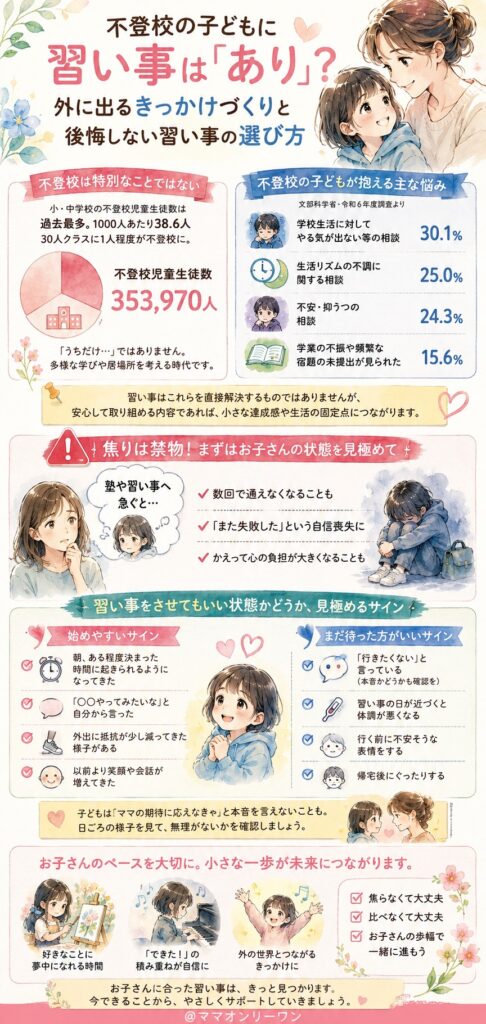 不登校の子どもに習い事は「あり」なの？まず知っておきたいこと