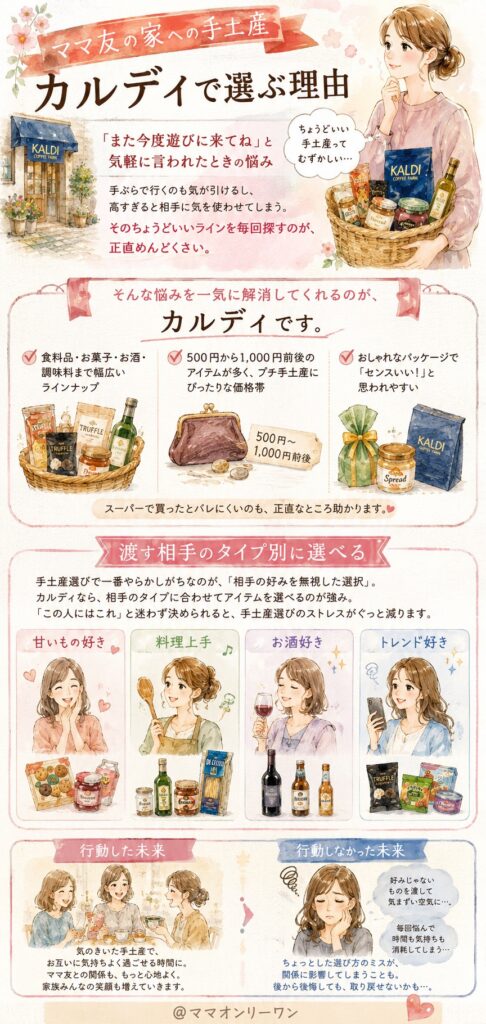 ママ友の家への手土産、カルディで選ぶ理由