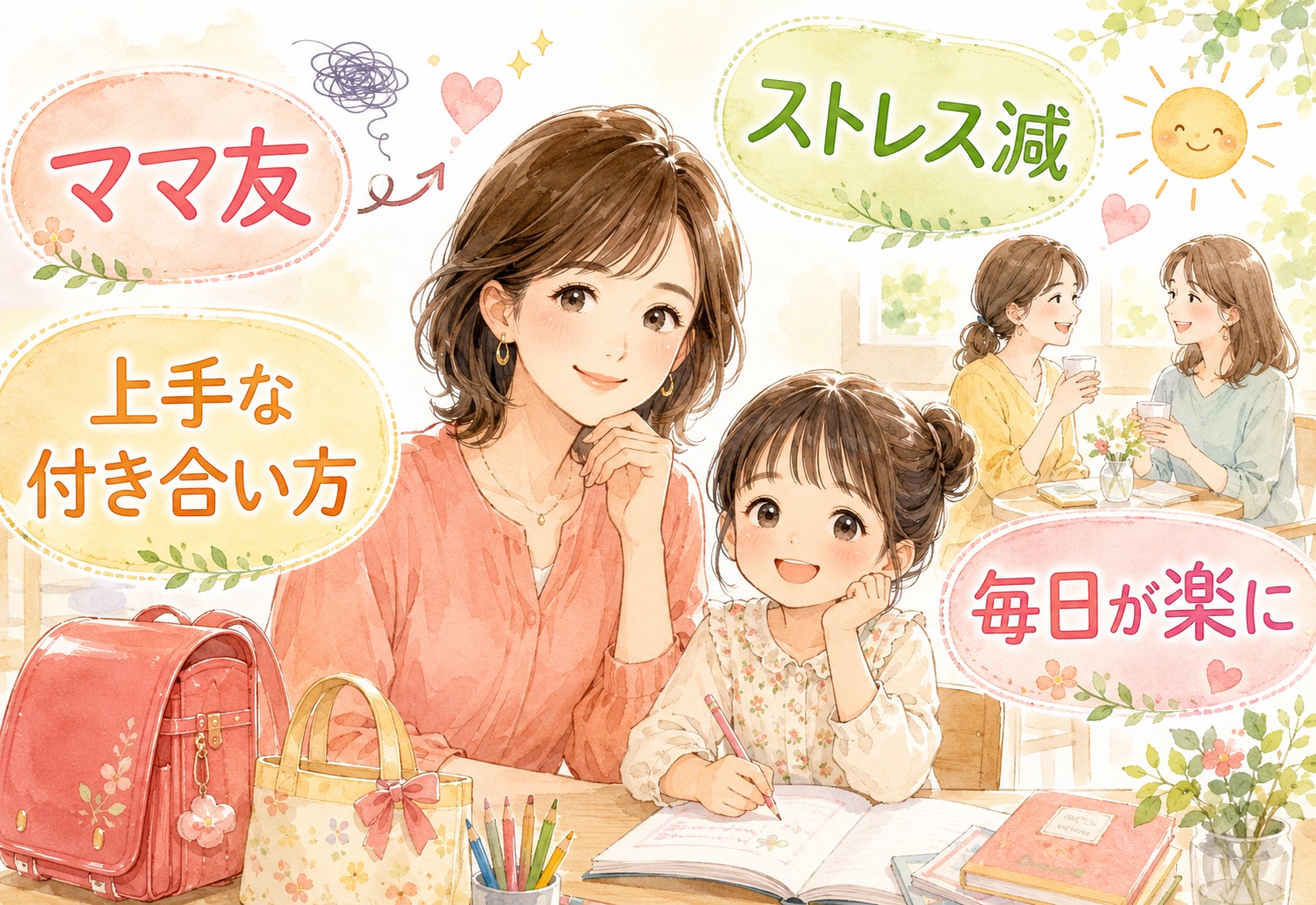 ママ友と上手に付き合う方法|ストレスを減らして毎日を楽にする関係づくりのコツ