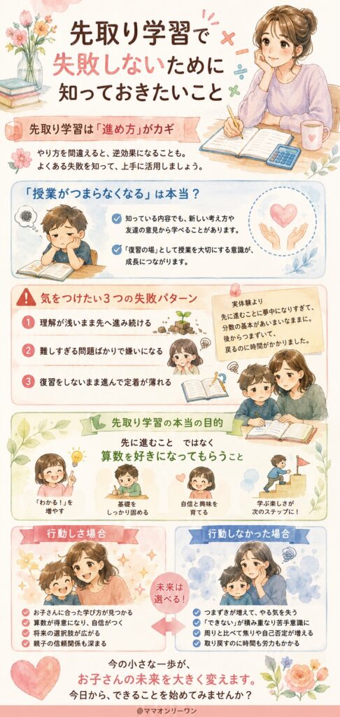 先取り学習で失敗しないために知っておきたいこと