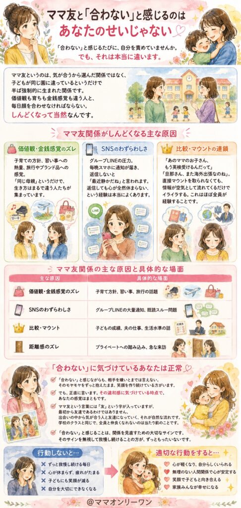 ママ友と「合わない」と感じるのはあなたのせいじゃない