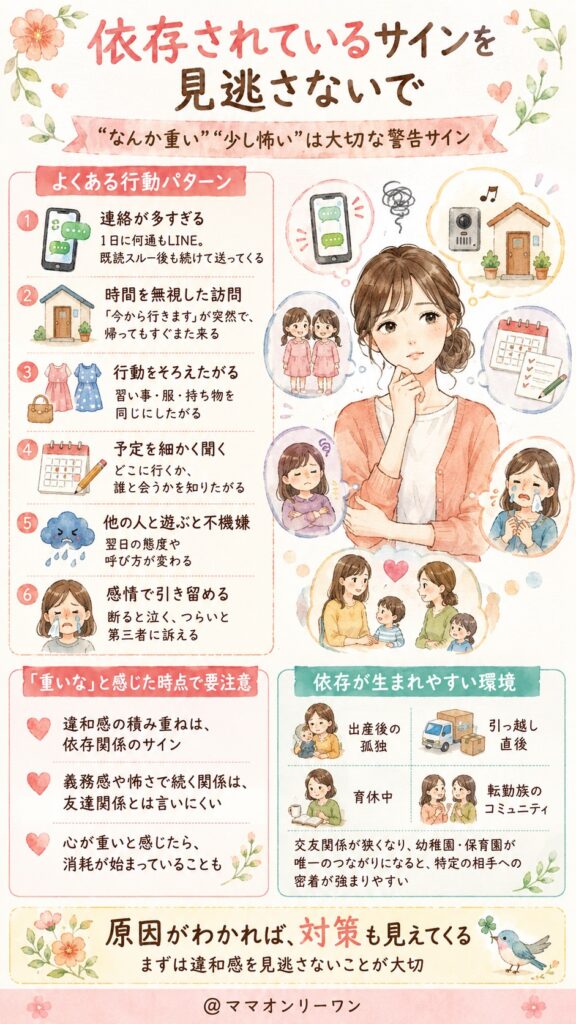 ママ友の依存が「怖い」と感じるのは、あなたの感覚が正しい