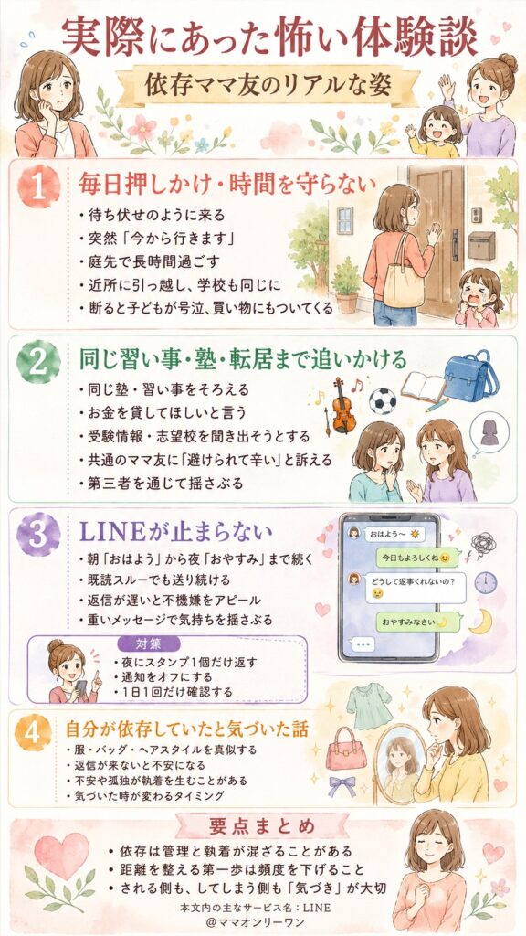 実際にあった怖い体験談——依存ママ友のリアルな姿