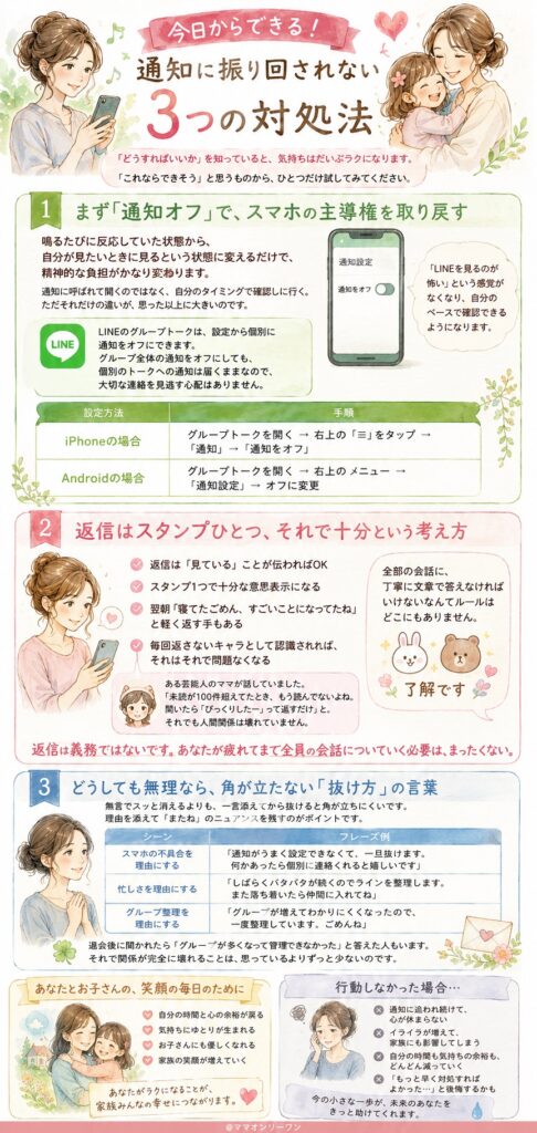 今日からできる！通知に振り回されない3つの対処法
