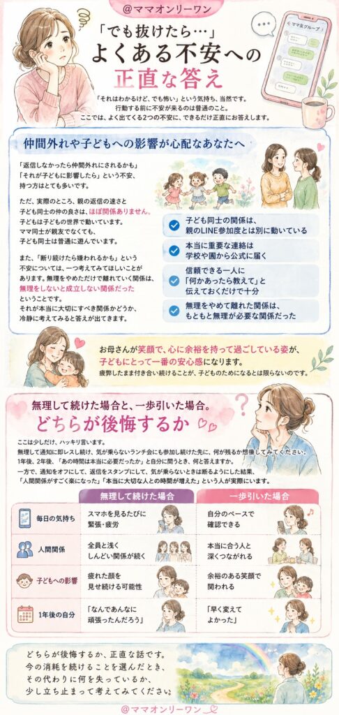 「でも抜けたら…」よくある不安への正直な答え