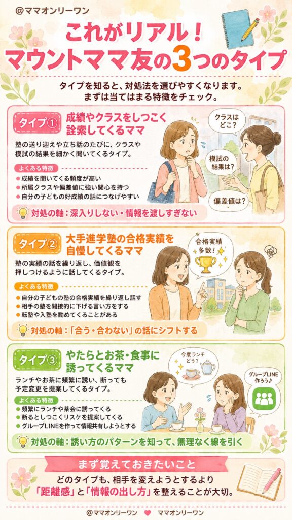 これがリアル!マウントママ友の3つのタイプ