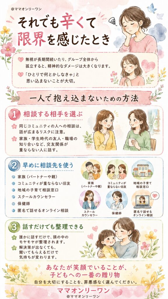 それでも辛くて限界を感じたとき