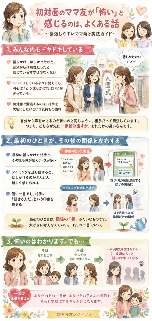 初対面のママ友が「怖い」と感じるのは、よくある話