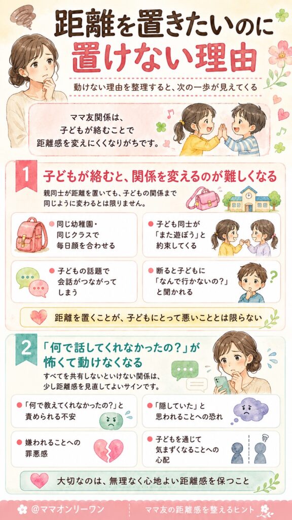 距離を置きたいのに置けない理由