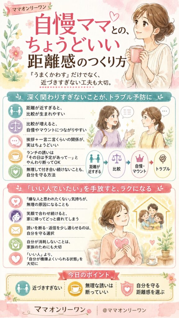 自慢ママとの、ちょうどいい距離感のつくり方