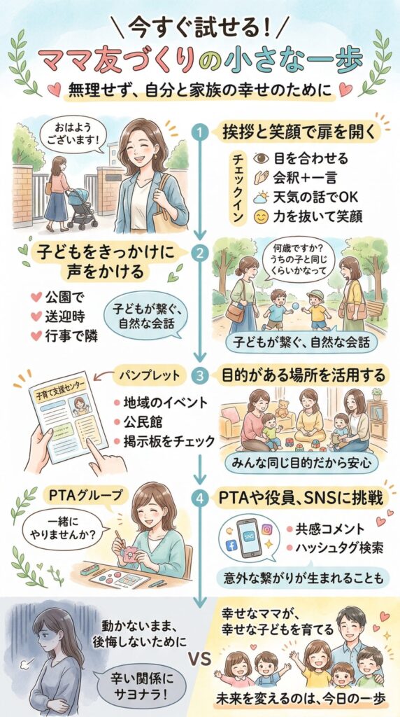 今すぐ試せるママ友づくりの改善策