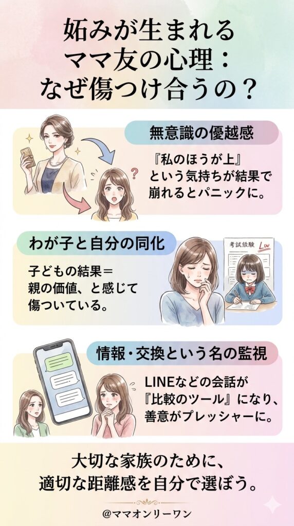 妬みが生まれるママ友の心理