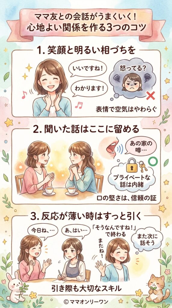 ママ友との会話をうまく続けるコツ