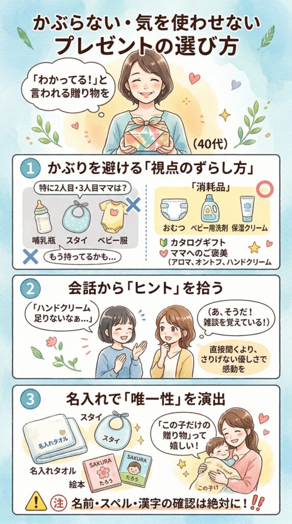 かぶらない・気を使わせないプレゼントの選び方