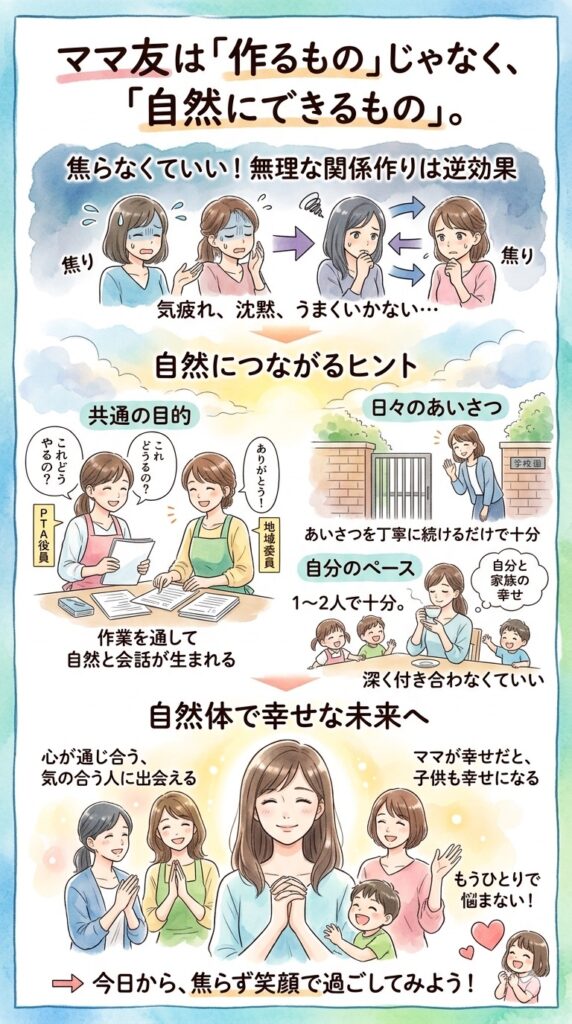 ママ友は「作るもの」じゃなく「自然にできるもの」かもしれない