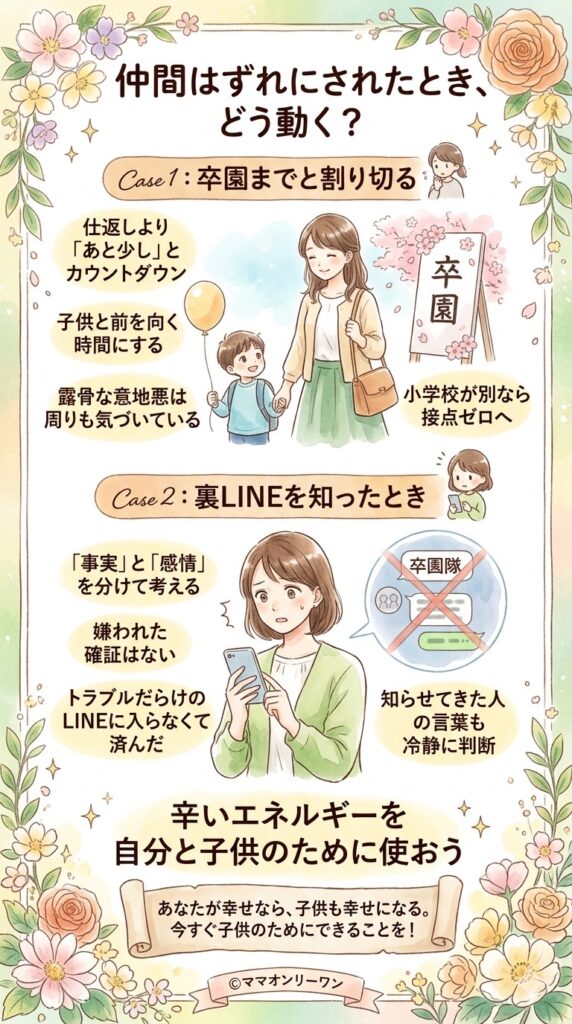 仲間はずれにされたとき、実際にどう動いたか