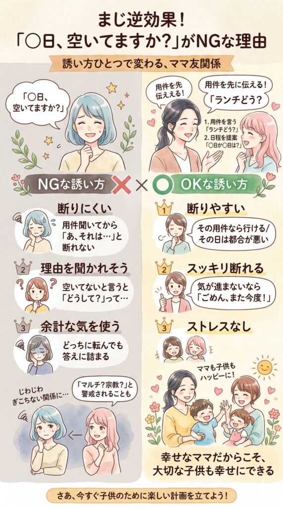 まじ逆効果！「○日、空いてますか？」がNGな理由