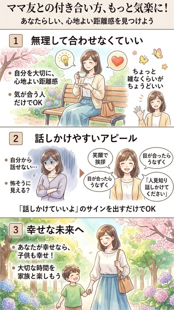 無理して合わせなくていい、あなたらしい付き合い方でいい