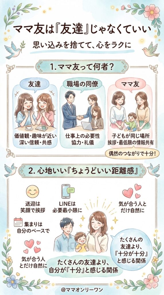 ママ友は「友達」じゃなくていい