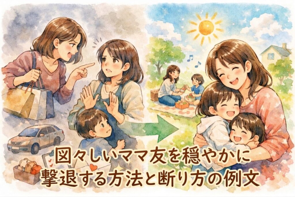 図々しいママ友を穏やかに撃退する方法と断り方の例文｜今日から使えるNOの伝え方