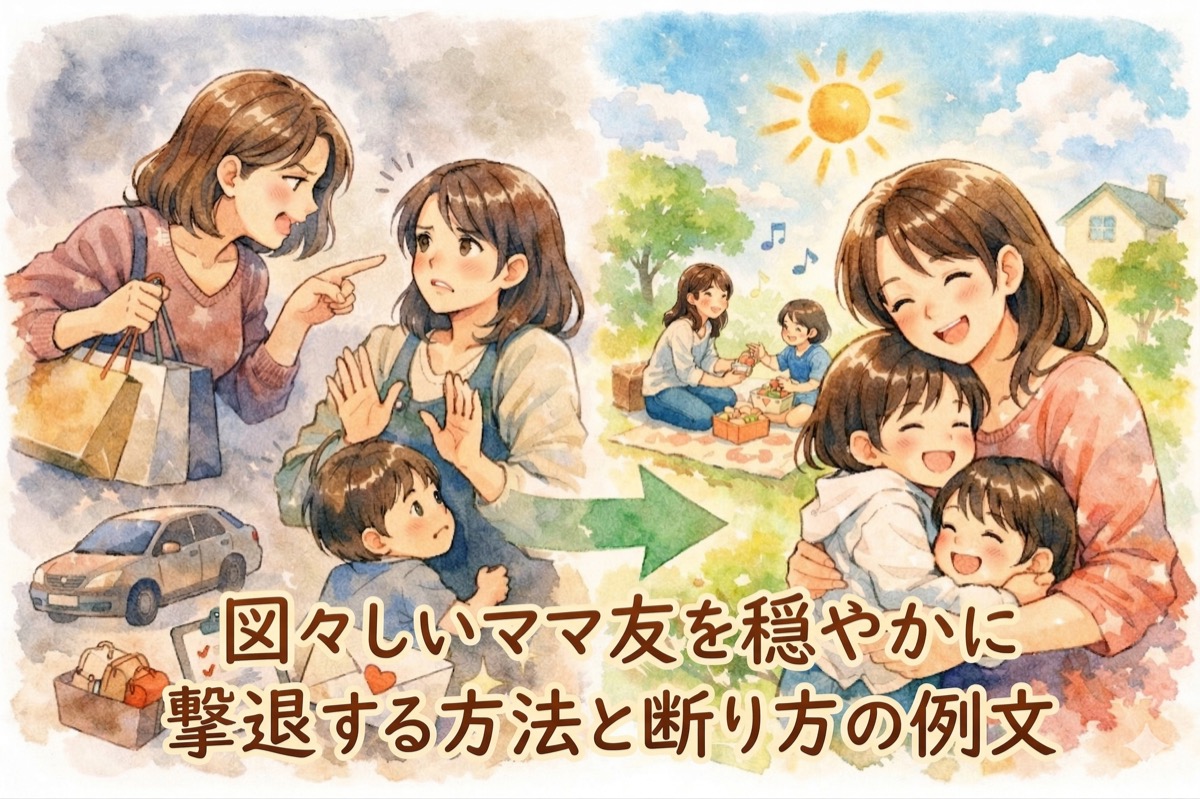 図々しいママ友を穏やかに撃退する方法と断り方の例文｜今日から使えるNOの伝え方