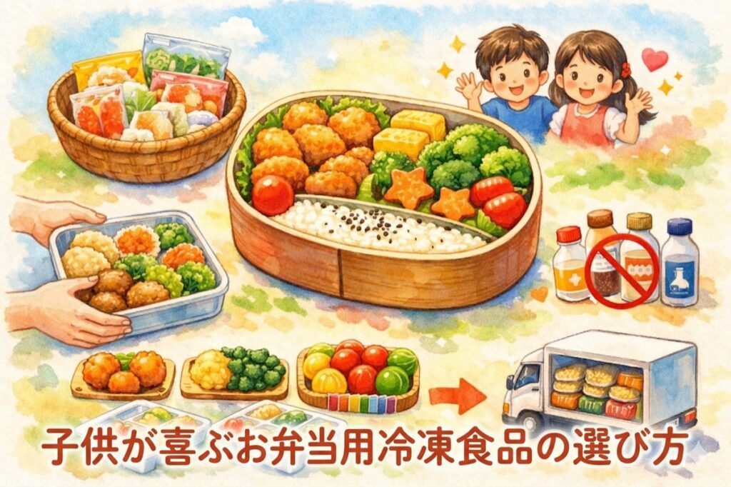 子供が喜ぶお弁当用冷凍食品の選び方｜忙しい朝でも詰めるだけで栄養バランスが整うコツ