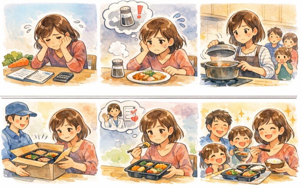 塩分管理が必要な人の宅食の選び方｜冷凍弁当で無理なく続けるポイントと見極め方