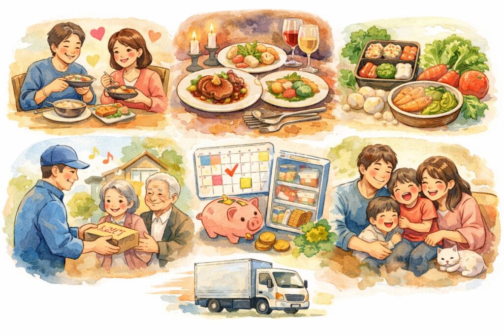 まとめ：夫婦におすすめの宅食はどれ？料理を休みたい共働き家庭が続けやすいサービスの選び方