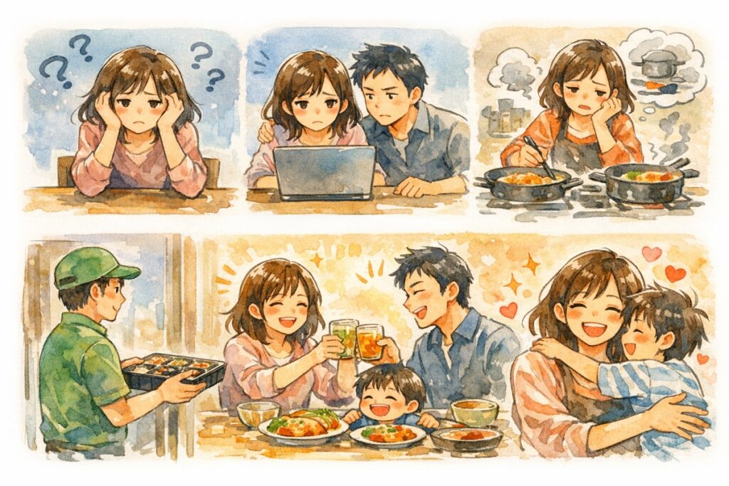 夫婦におすすめの宅食はどれ？料理を休みたい共働き家庭が続けやすいサービスの選び方