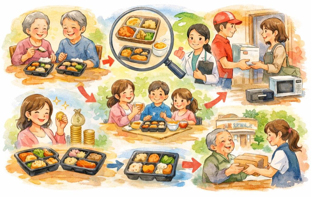 まとめ:高齢者向け冷凍宅食の選び方|続けやすさと食べやすさで失敗しない【やわらか食・制限食対応版】