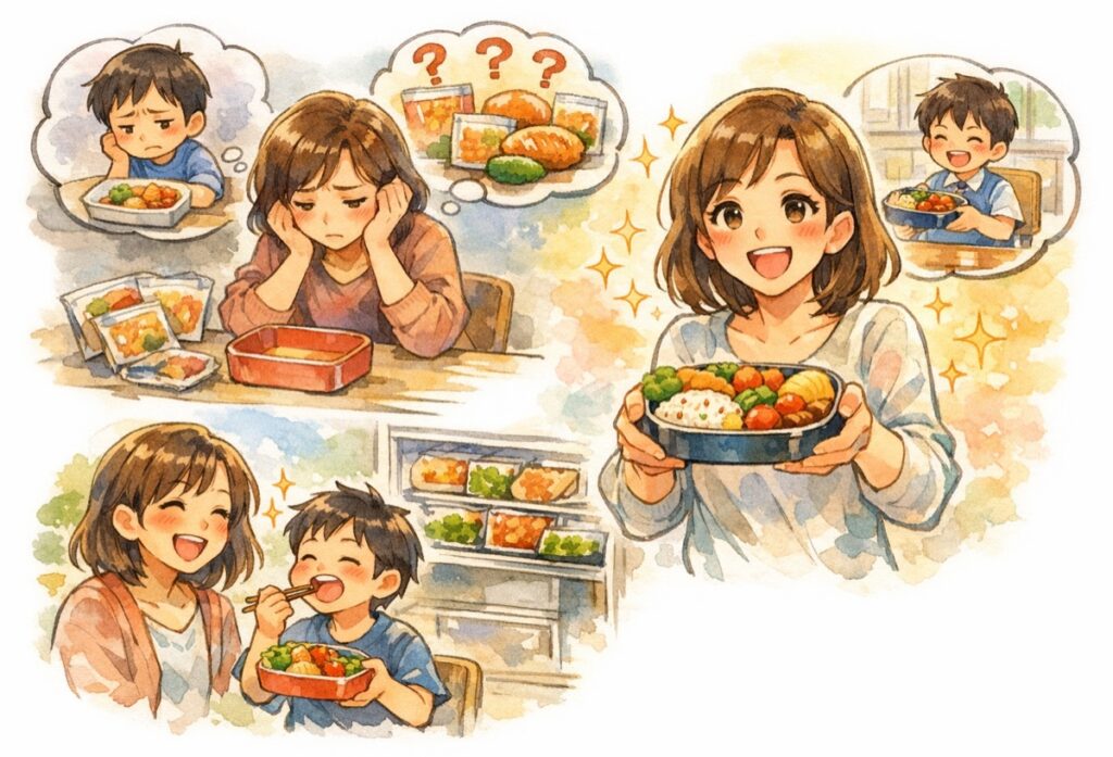 子供が喜ぶお弁当用冷凍食品の選び方｜忙しい朝でも詰めるだけで栄養バランスが整うコツ