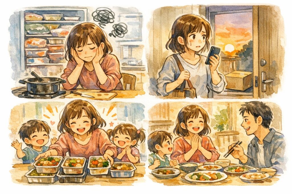 冷蔵おかずのみ宅食は使いやすい？向いている人の特徴と冷凍との違いをママ目線で解説
