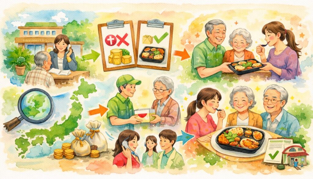 まとめ:高齢者向け宅配弁当に補助金はある?配食サービスで使える自治体支援制度の調べ方