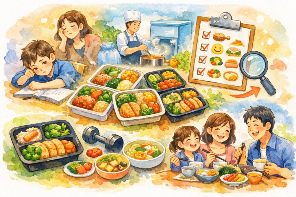 まとめ:たんぱく質多めの宅配食おすすめ比較|飽きずに続けられるメニュー豊富な冷凍弁当の選び方