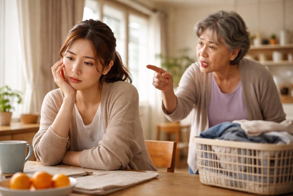 姑の嫌味にスピリチュアルな意味はある？カルマと鏡の法則で読み解く現実的な受け止め方