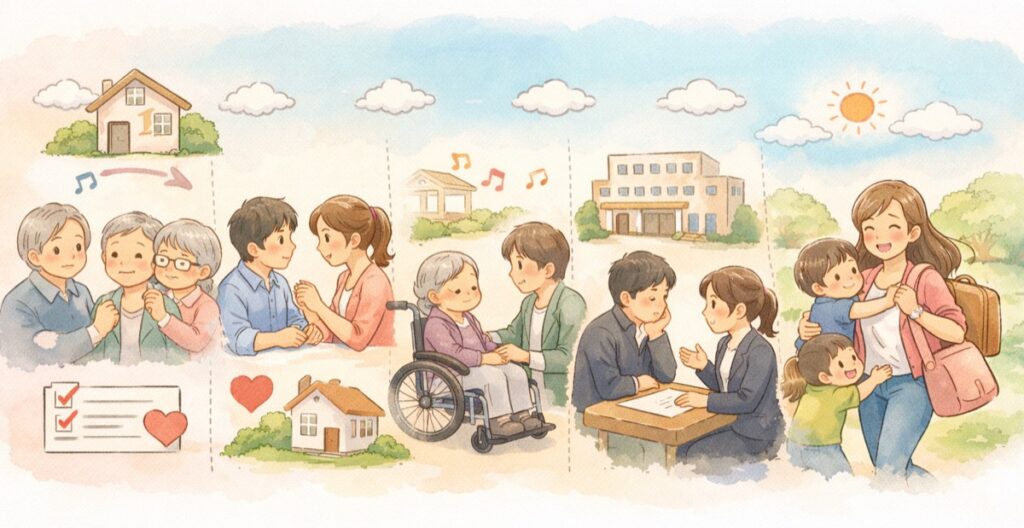 距離を置いた結果、義母が施設で生き生きとしていたという話は、決して珍しくありません。嫁が介護しないことで、義母がプロのケアに慣れ、施設の仲間と交流を深めるケースもあります。「逃げ」が双方にとって正解になることは、あります。