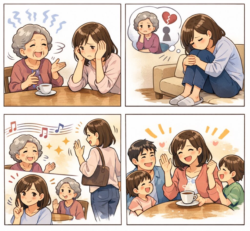 姑が自分の話ばかりする心理とは?会話泥棒な義母をしんどくならずに受け流す方法