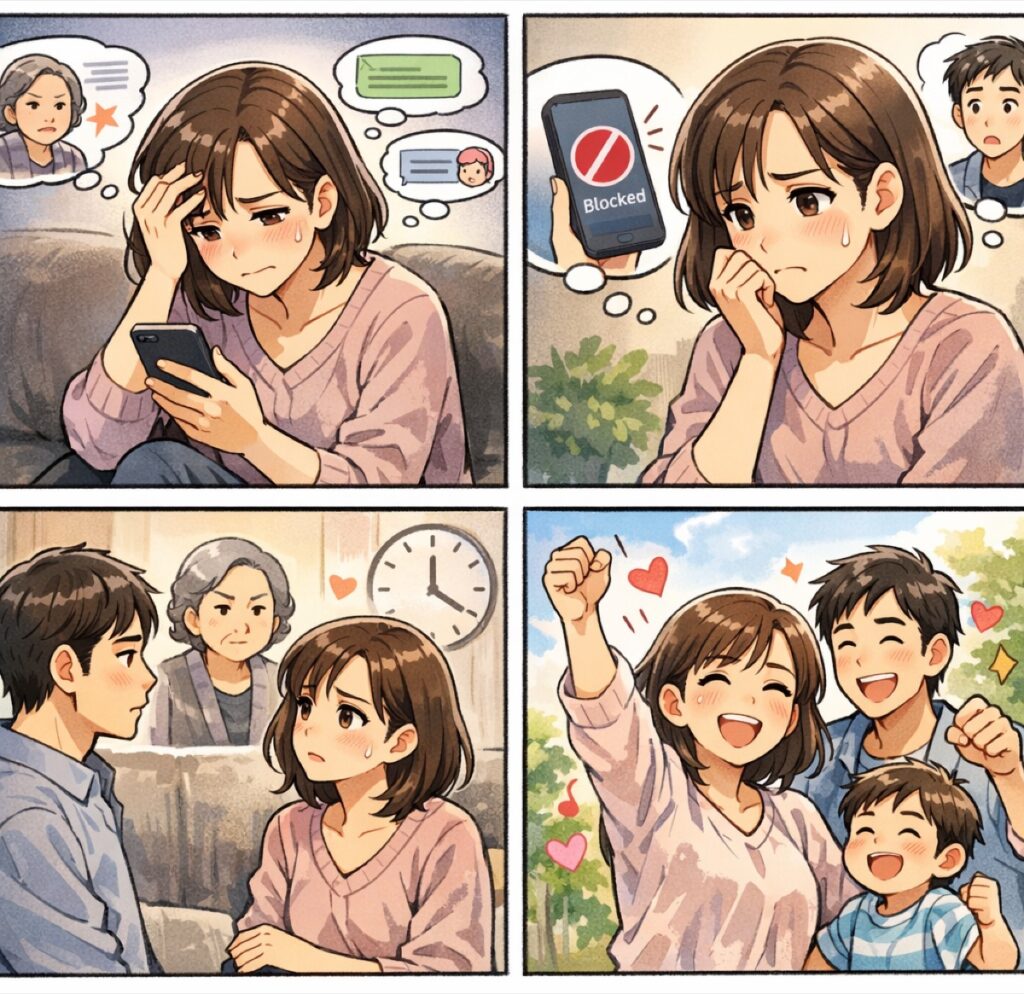 姑をLINEでブロックしてもいい？後悔しない判断基準とバレたときの対処法を解説