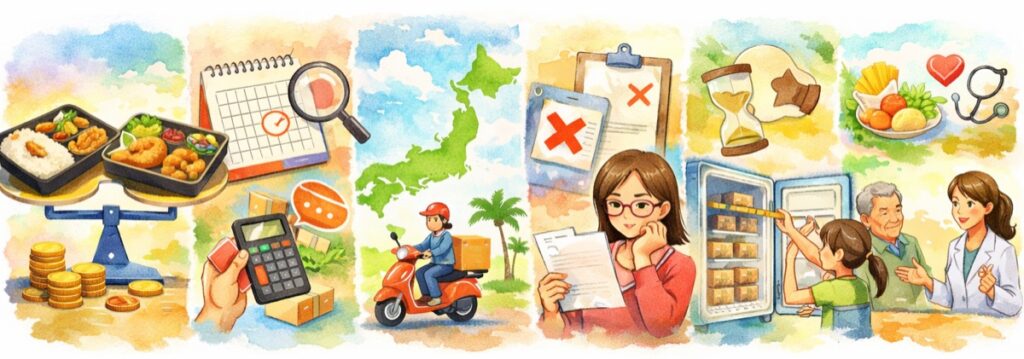 まとめ：安くて送料無料の宅配弁当はどれ？申し込む前に知っておきたい注意点と続けやすいサービスの選び方