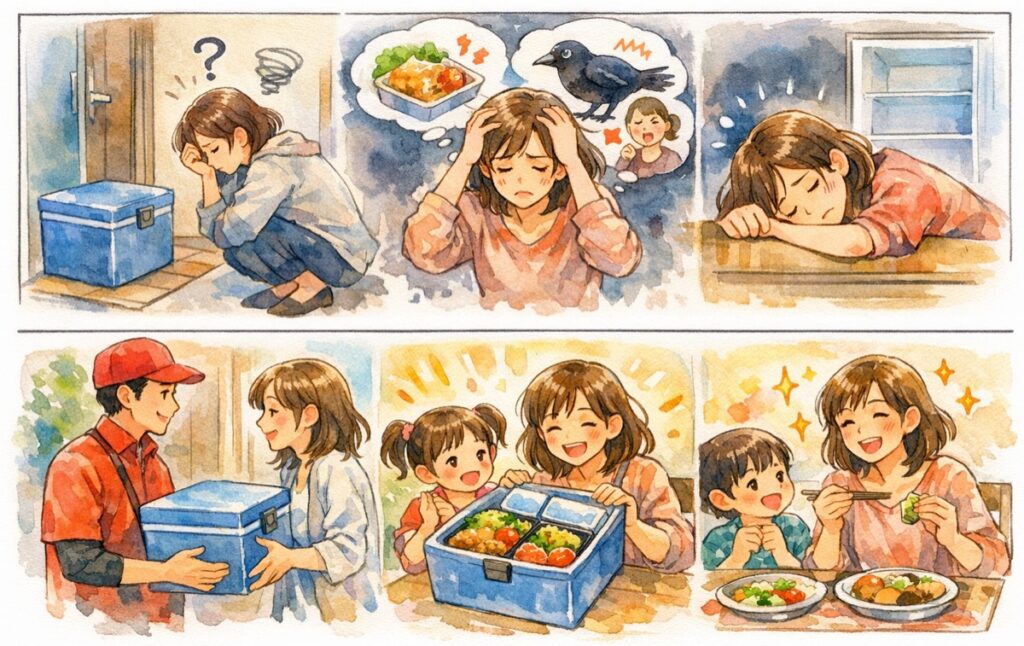 宅食の置き配は夜帰宅でも安全？受け取りをラクにする前に確認すべき6つのこと