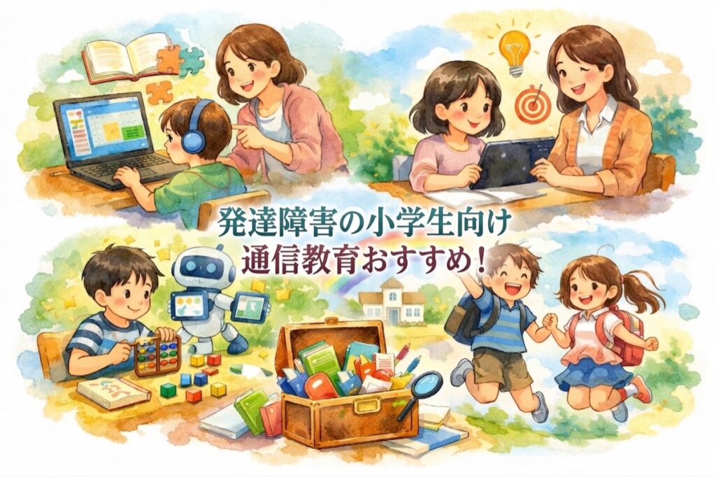発達障害の小学生向け通信教育おすすめ！特性別の教材選びで家庭学習の遅れを取り戻す方法