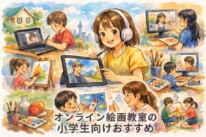 オンライン絵画教室【小学生向けおすすめ7選】自宅で本格的に絵を学ぶ方法と月謝・費用を徹底比較