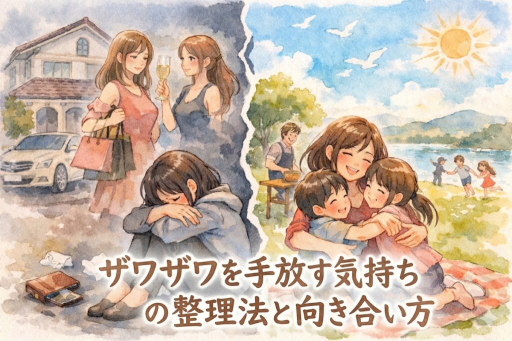 ママ友との経済格差が辛い時に読む、ザワザワを手放す気持ちの整理法と向き合い方