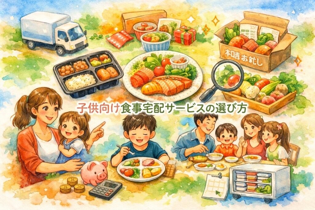 子供向け食事宅配サービスの選び方｜幼児から学童まで忙しいママが後悔しないポイント完全整理